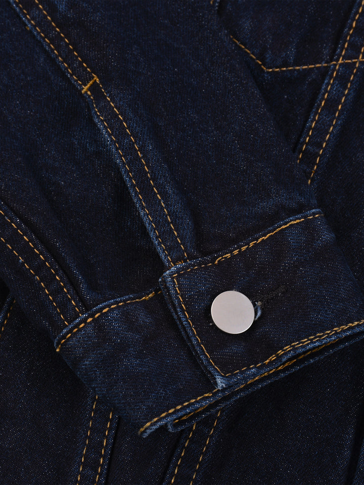MEN jacket coat Unisex Vintage Wash Denim Jacket