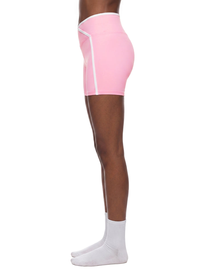Women’s gym wear High Rise Color Block Yoga Shorts