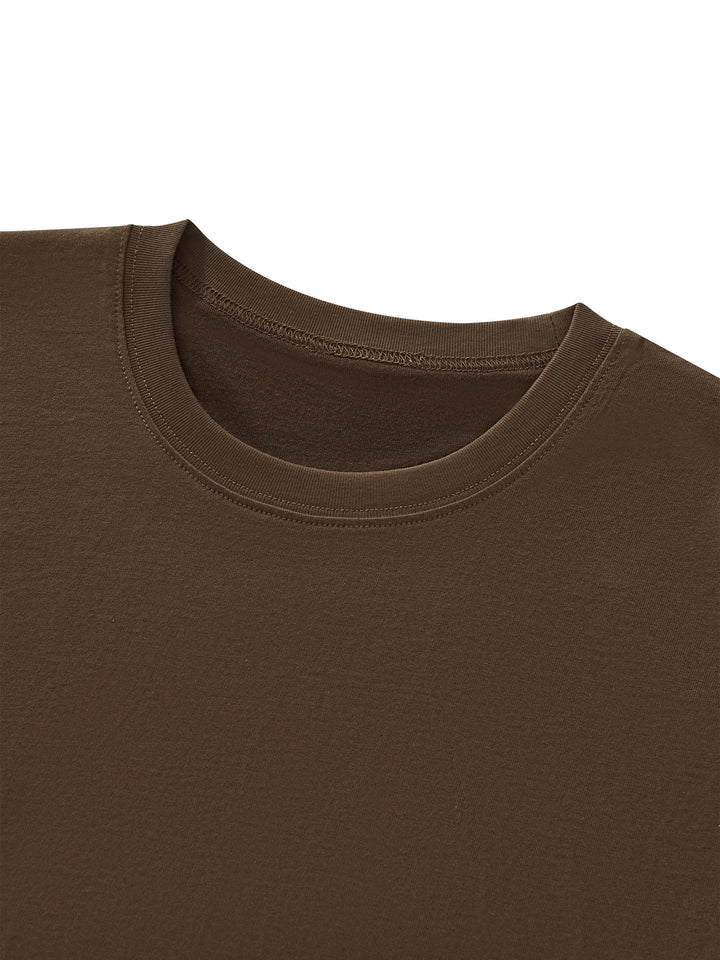 Women’s t shirts Crop Bubble Hem T-Shirt