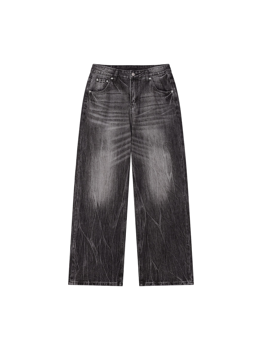 Men’s Vintage Wash Wide Leg Jeans