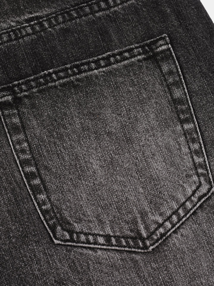 Men’s Vintage Wash Wide Leg Jeans
