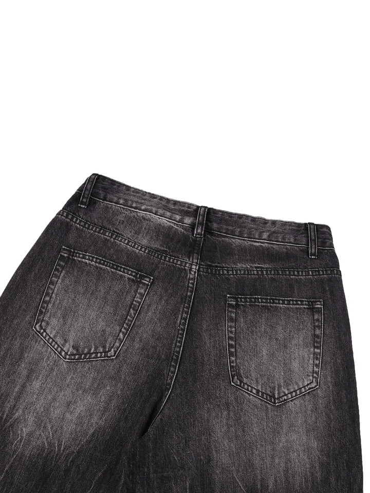 Men’s Vintage Wash Wide Leg Jeans