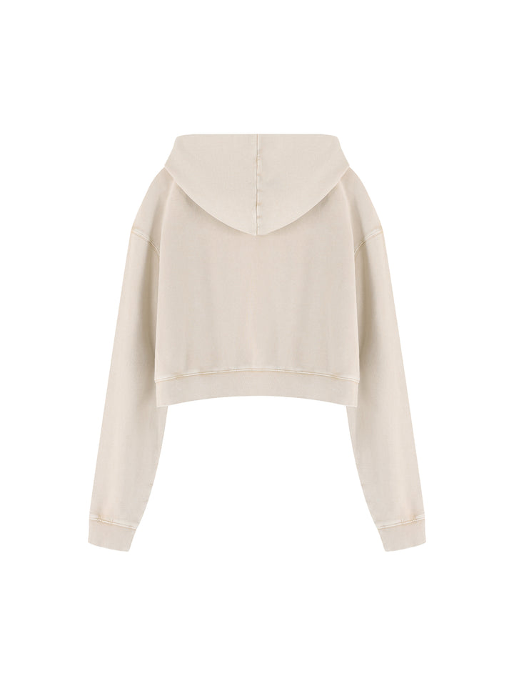Women’s HODDIES Mineral Washed Crop Hoodie