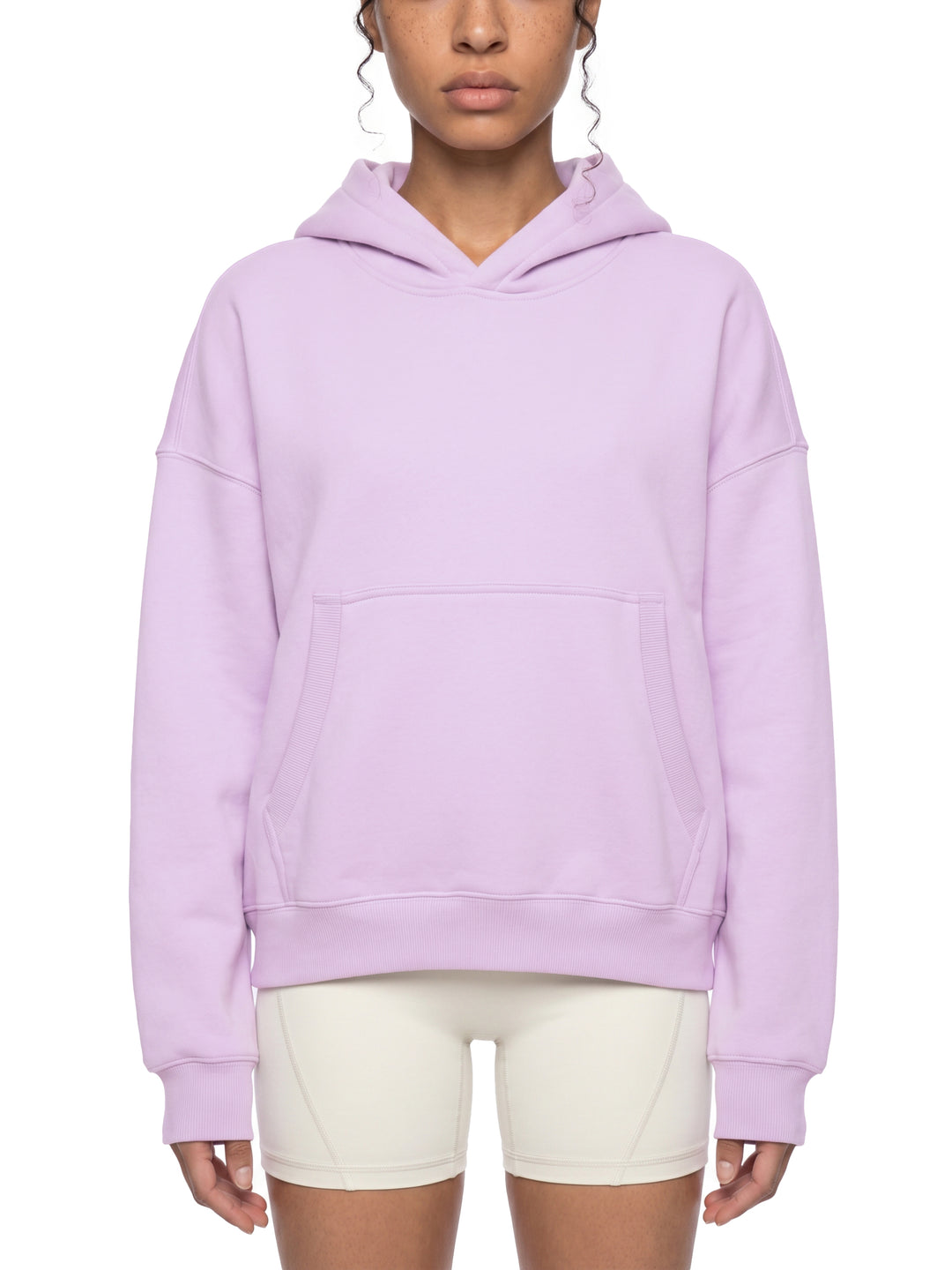 WOMEN HODDIES Essential Oversized Boxy Fit Fleece Hoodie