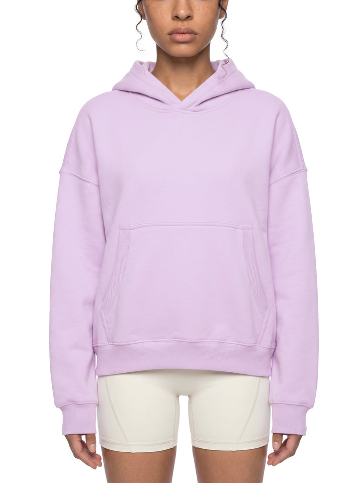 WOMEN HODDIES Essential Oversized Boxy Fit Fleece Hoodie