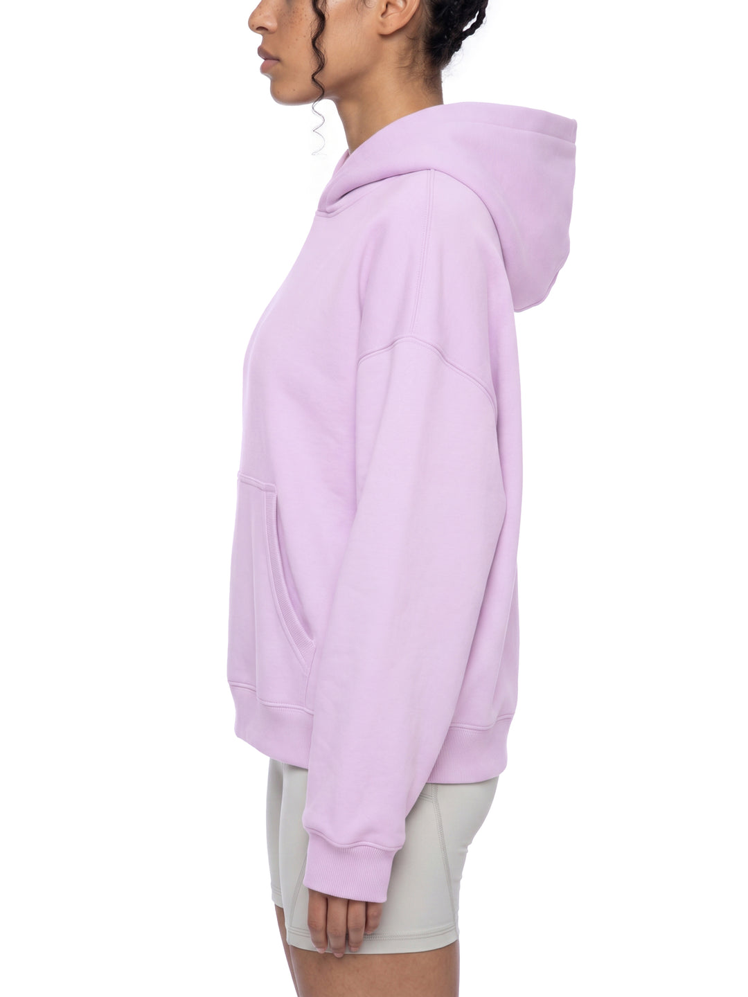 WOMEN HODDIES Essential Oversized Boxy Fit Fleece Hoodie