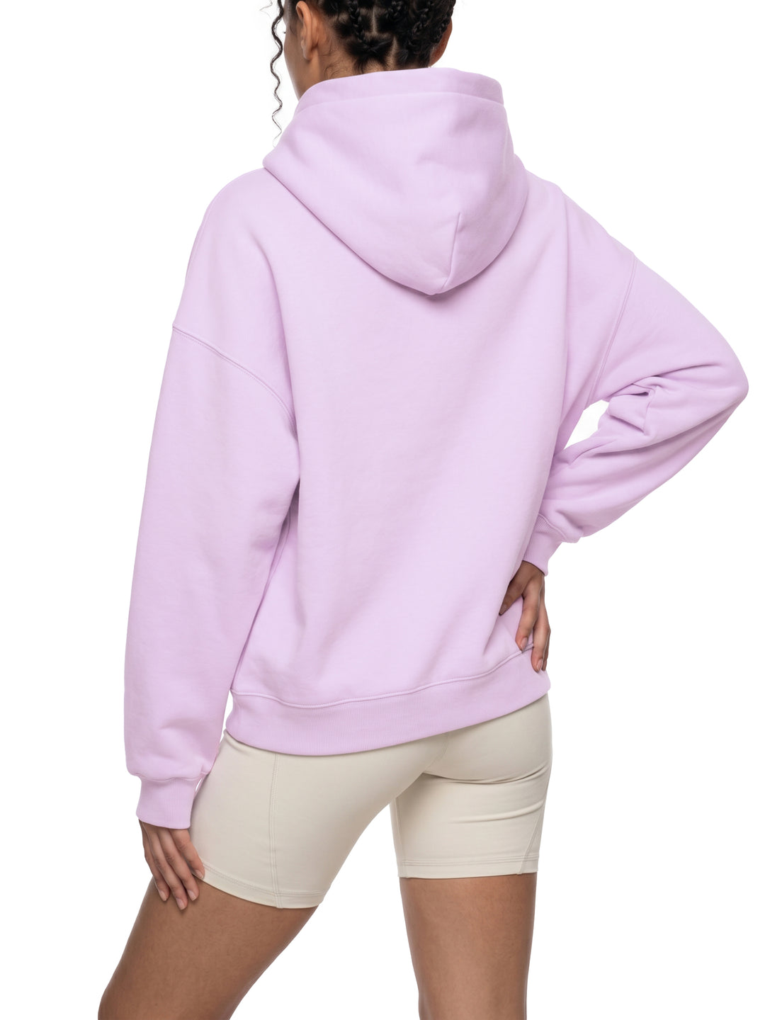 WOMEN HODDIES Essential Oversized Boxy Fit Fleece Hoodie