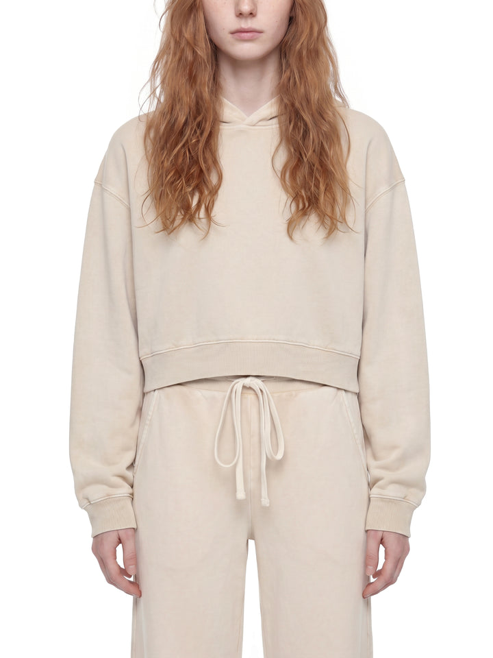 Women HODDIES  Mineral Washed Crop Hoodie