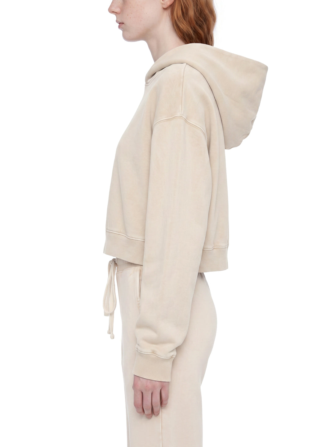 Women HODDIES  Mineral Washed Crop Hoodie