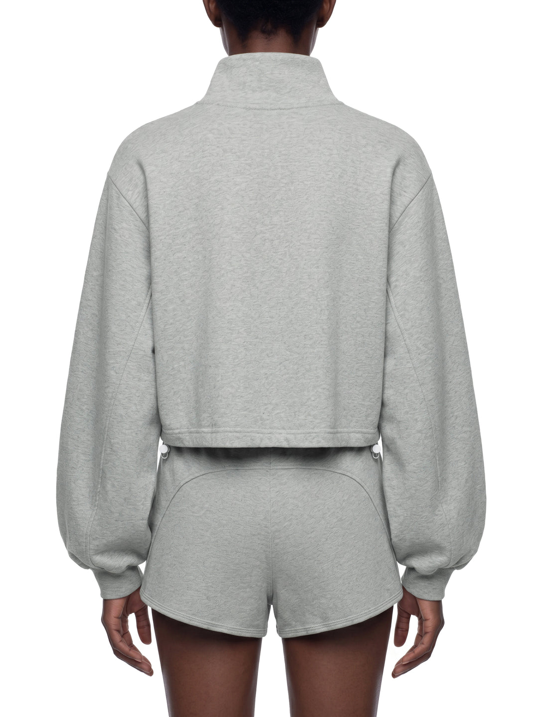 Women HODDIES Mock-Neck Quarter-Zip Sweatshirt