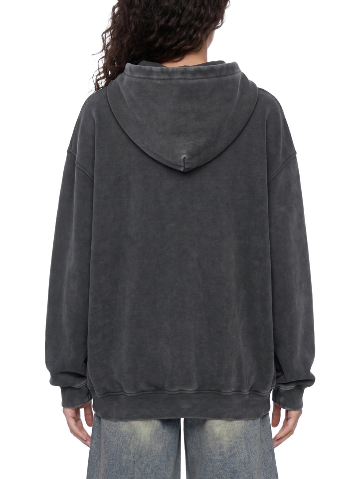 women hoddies Snow Wash Fleece Oversize Hoodie