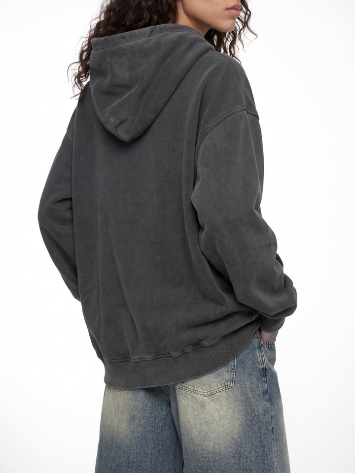 women hoddies Snow Wash Fleece Oversize Hoodie