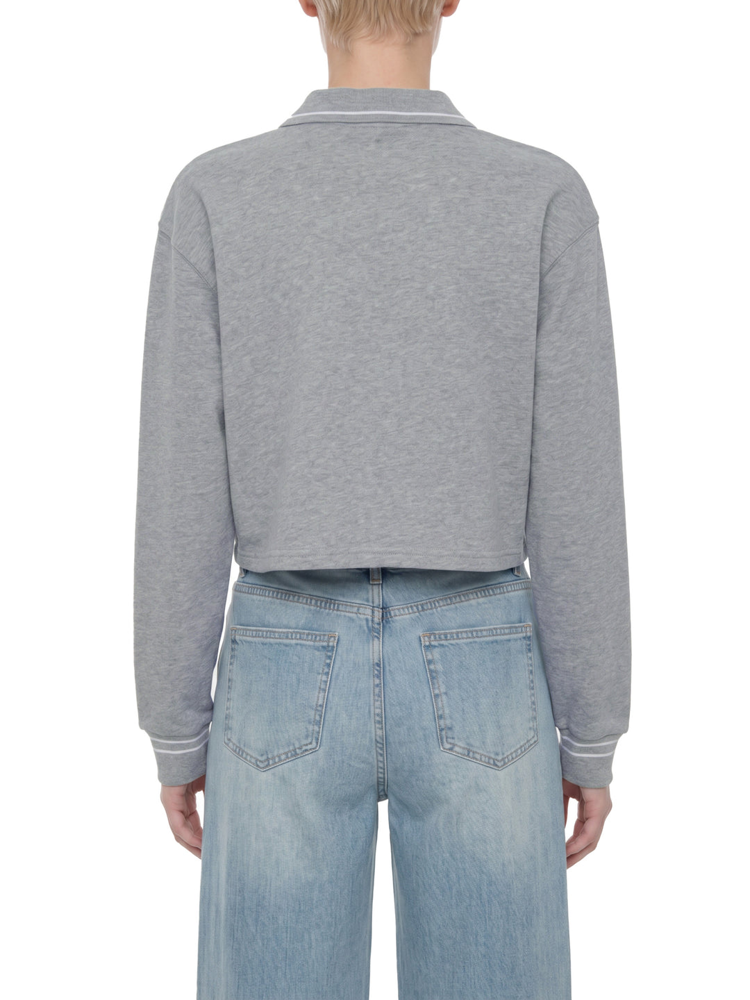 Women’s  hoddies Crop Collared Sweatshirt