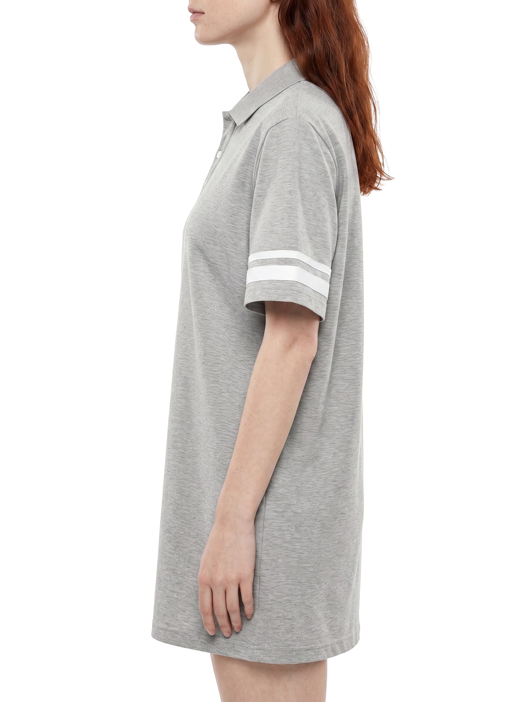 Women's brand Striped Color Block Polo Dress