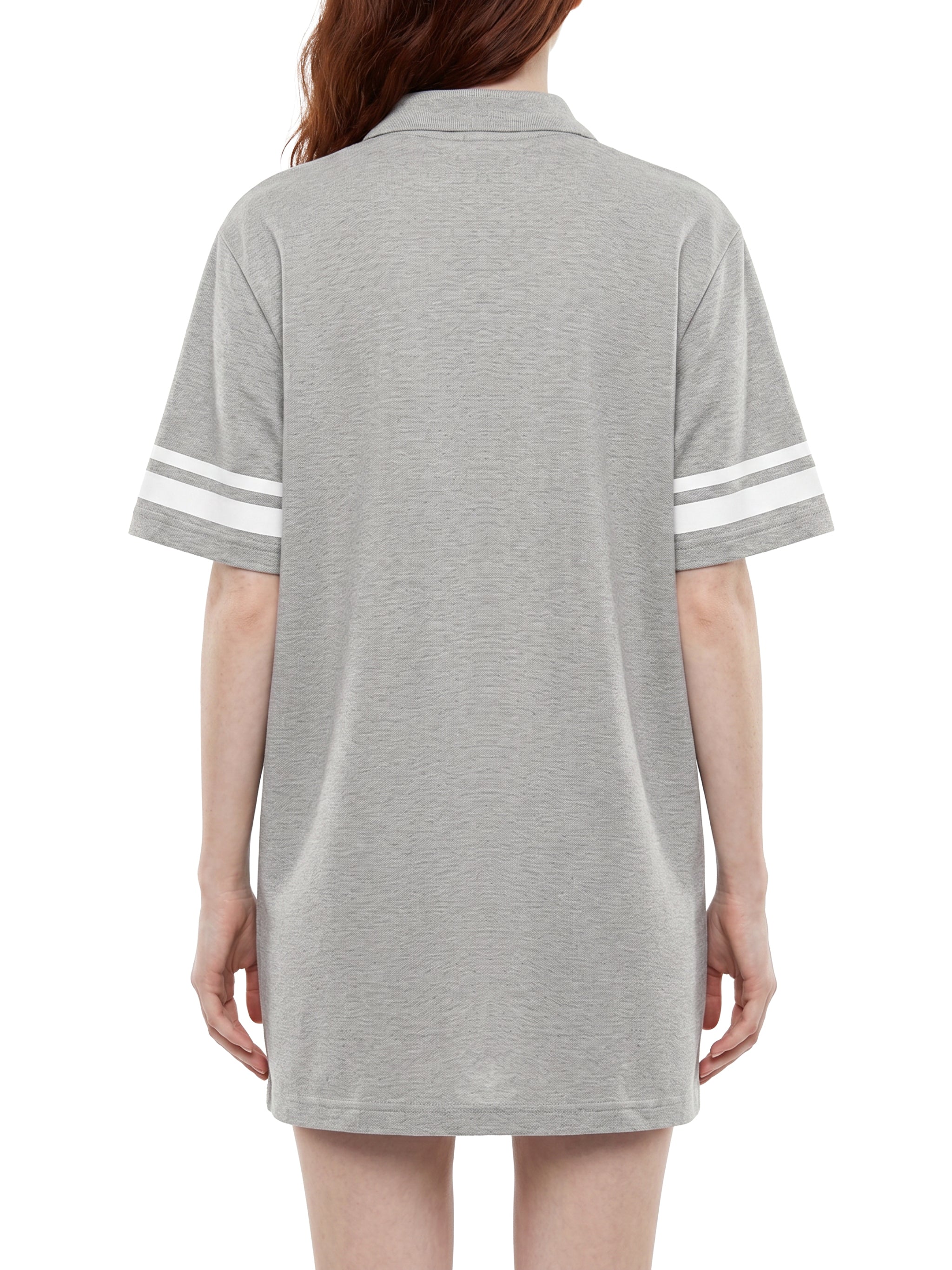 Women's brand Striped Color Block Polo Dress