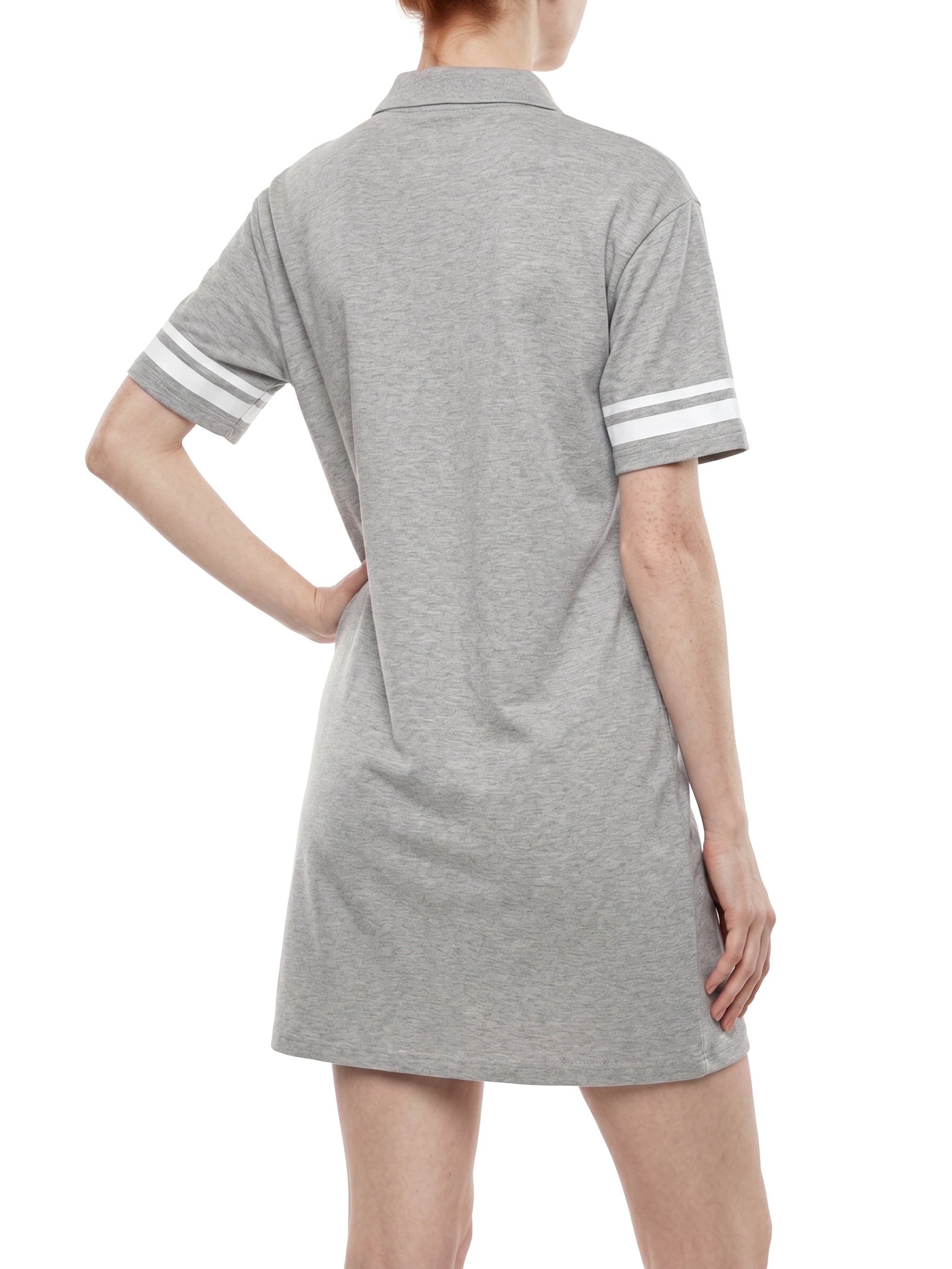 Women's brand Striped Color Block Polo Dress