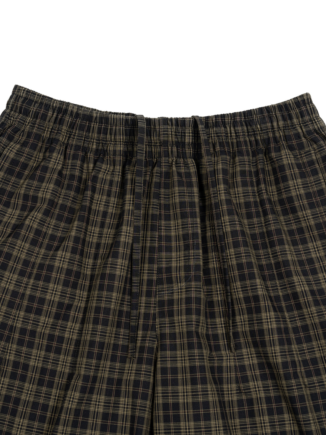 WOMEN PENT Plaid Wide Leg Shorts