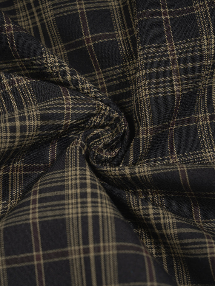 WOMEN PENT Plaid Wide Leg Shorts
