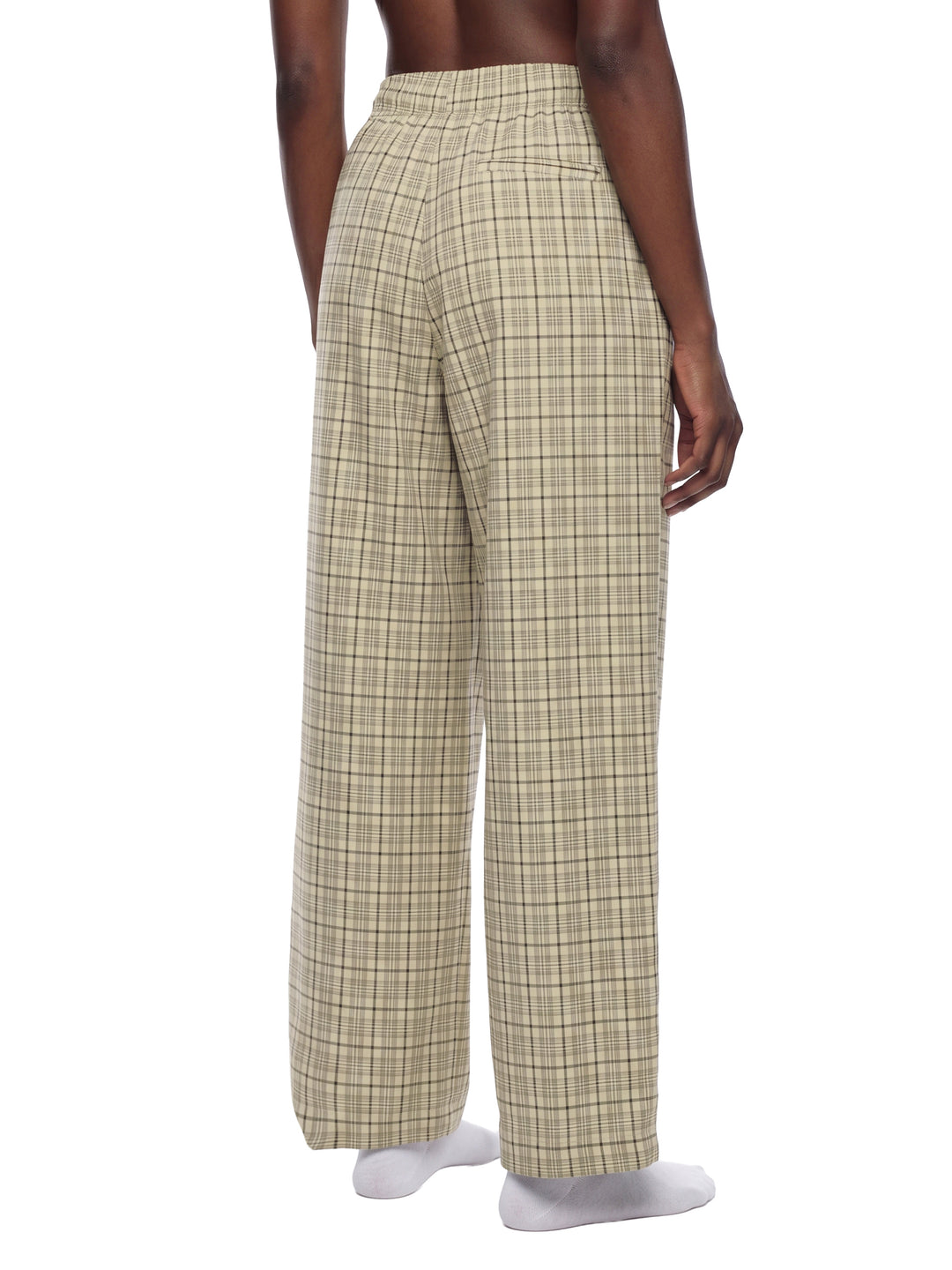 WOMEN PENT Plaid Wide Leg Pants