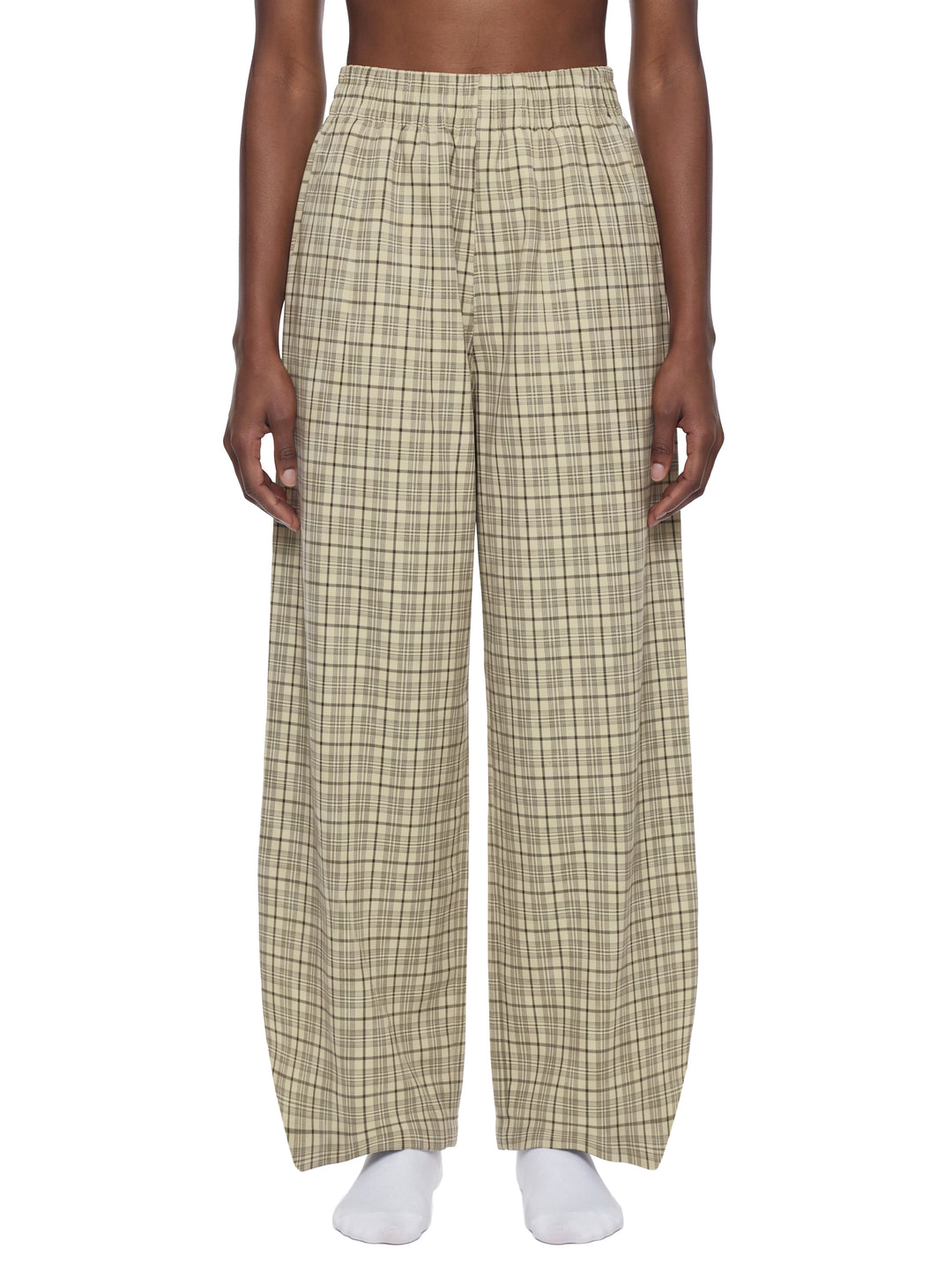 WOMEN PENT Plaid Wide Leg Pants