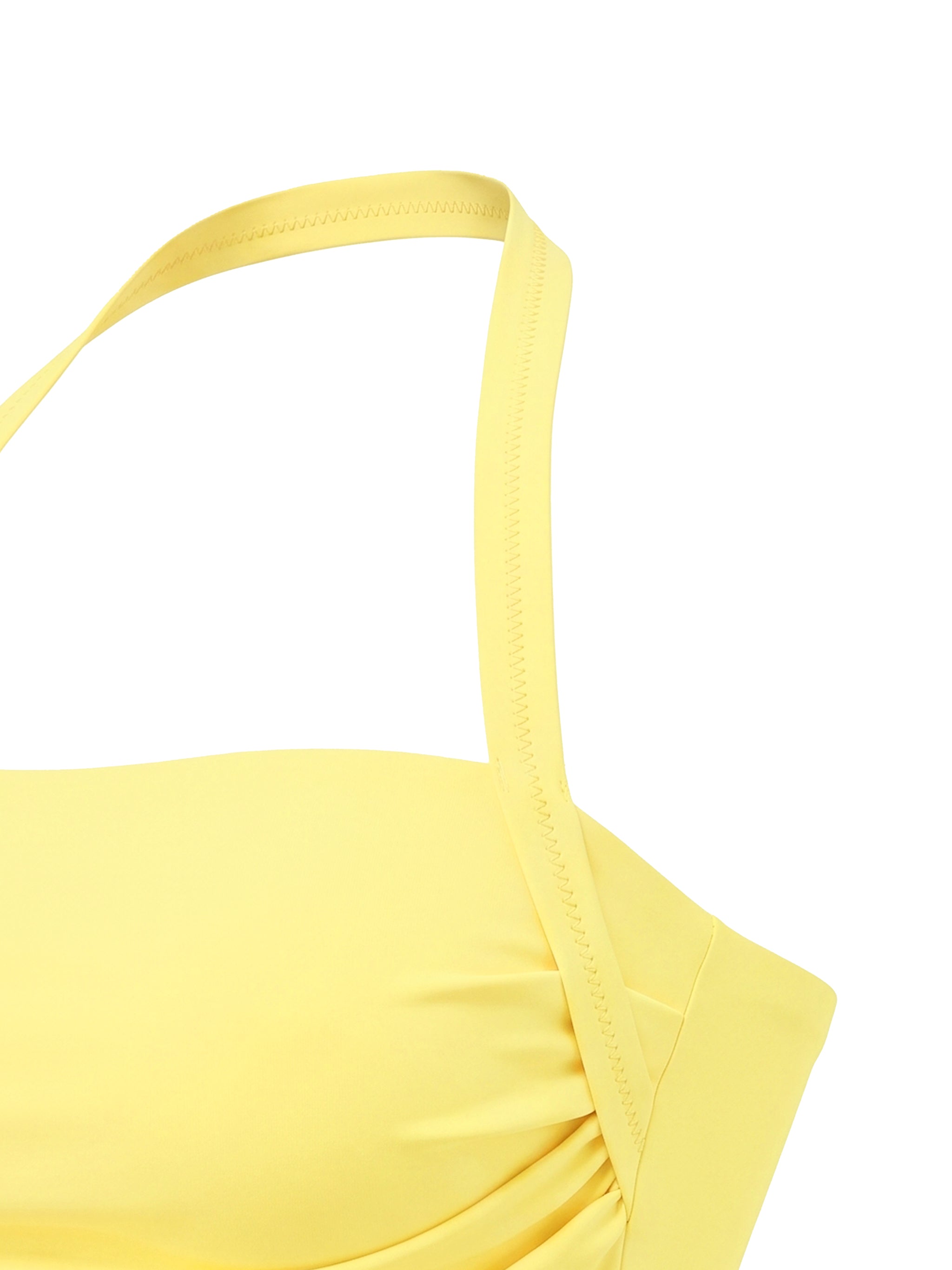 Women’s brand  Ruched Halter Neck Yoga Tank Top