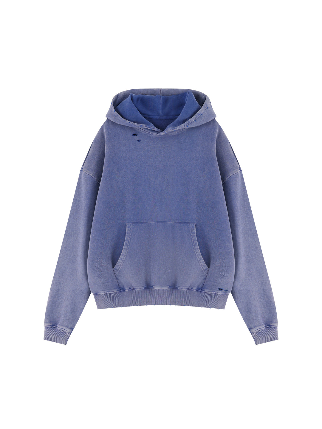 Unisex Mineral Wash Distressed Hoodie