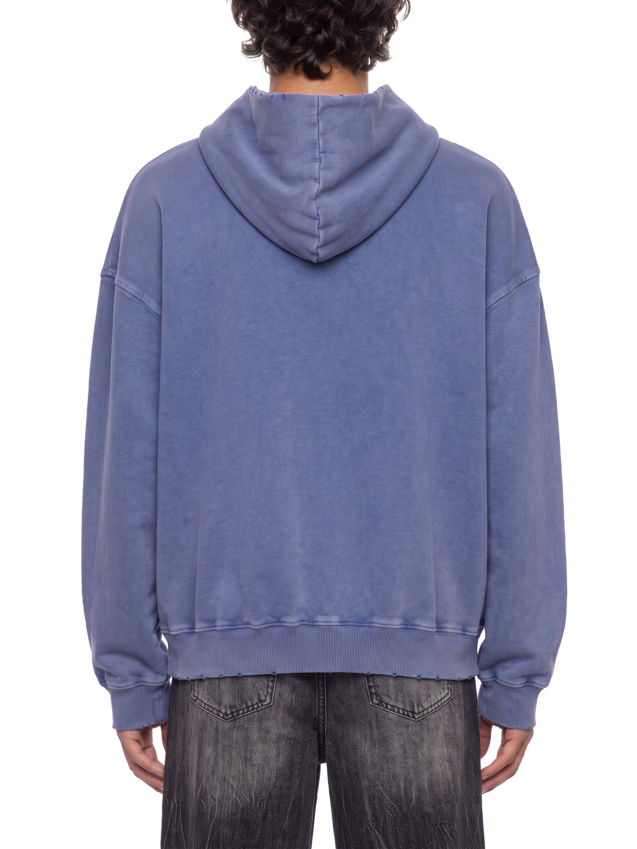 Unisex Mineral Wash Distressed Hoodie