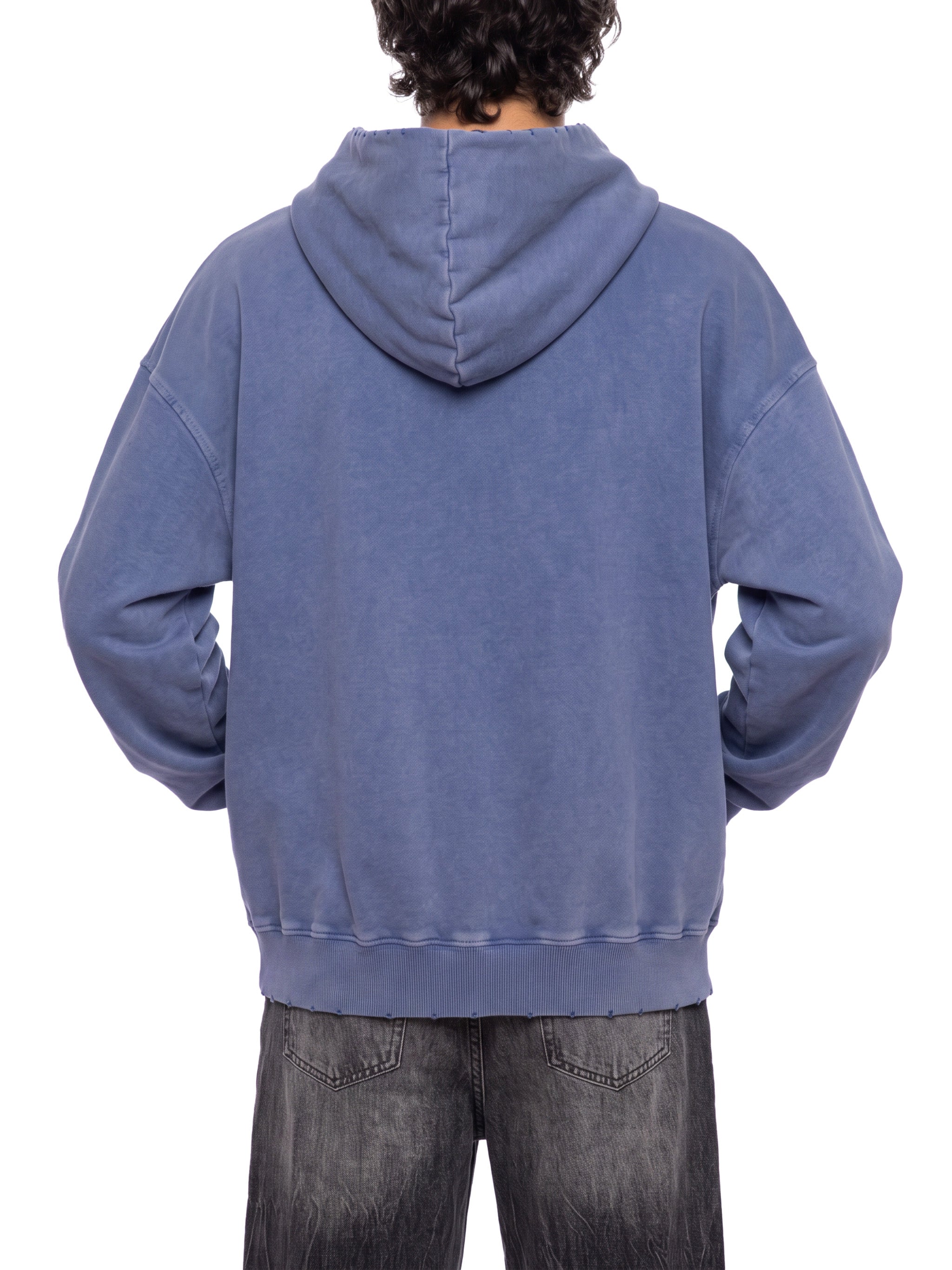 Unisex Mineral Wash Distressed Hoodie
