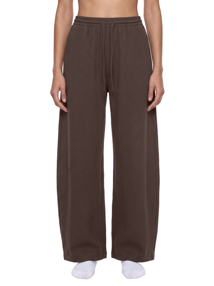 WOMEN PENT Waffle Barrel Leg Pants