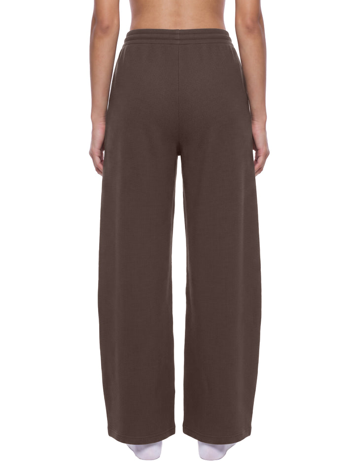 WOMEN PENT Waffle Barrel Leg Pants