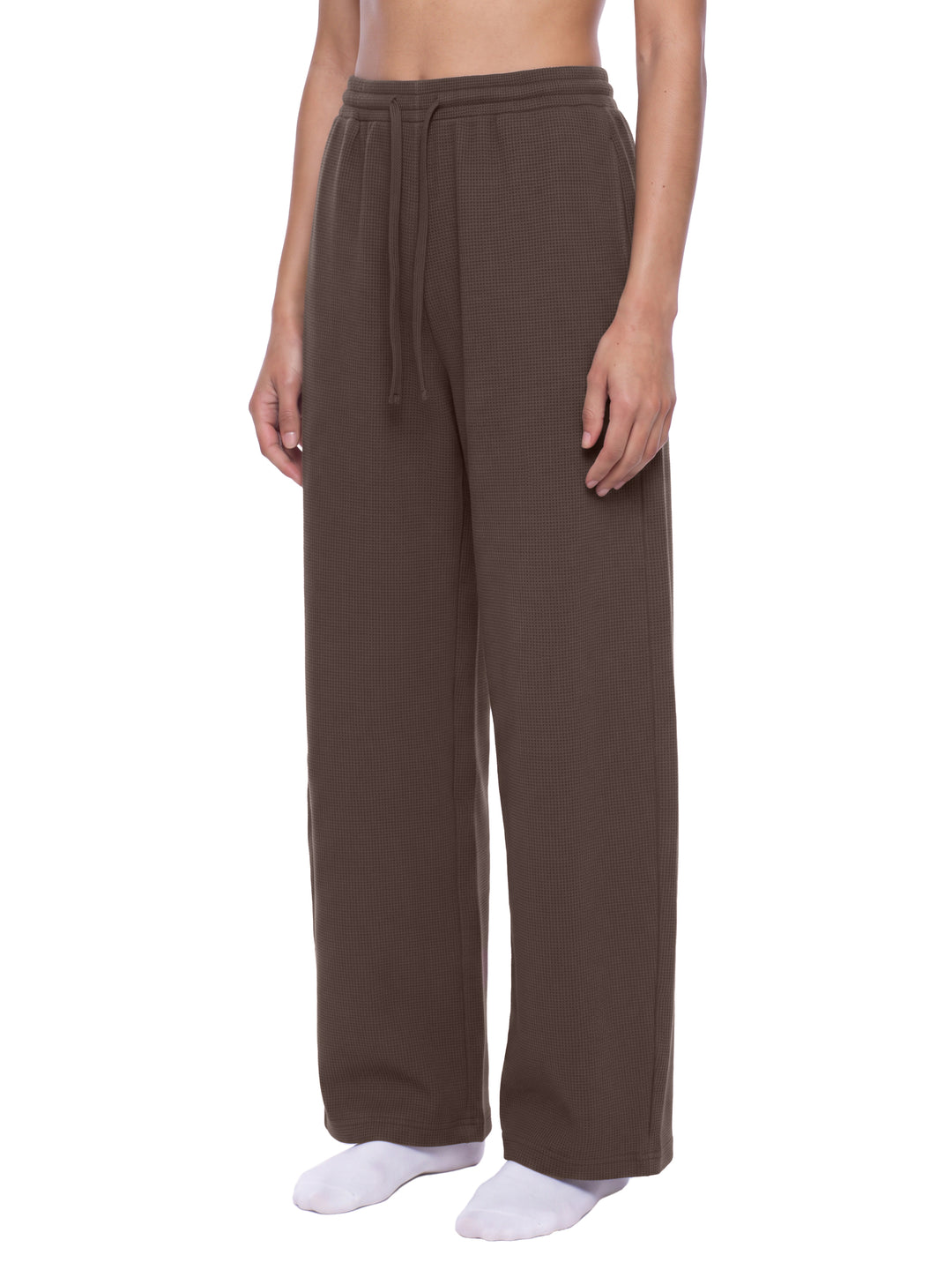 WOMEN PENT Waffle Barrel Leg Pants