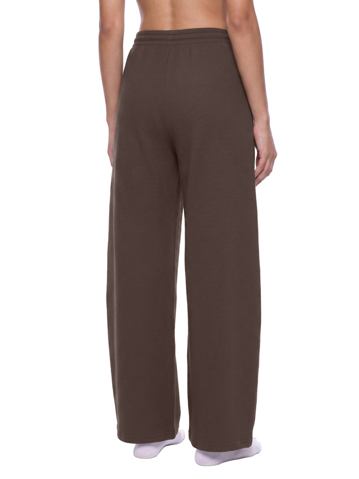 WOMEN PENT Waffle Barrel Leg Pants