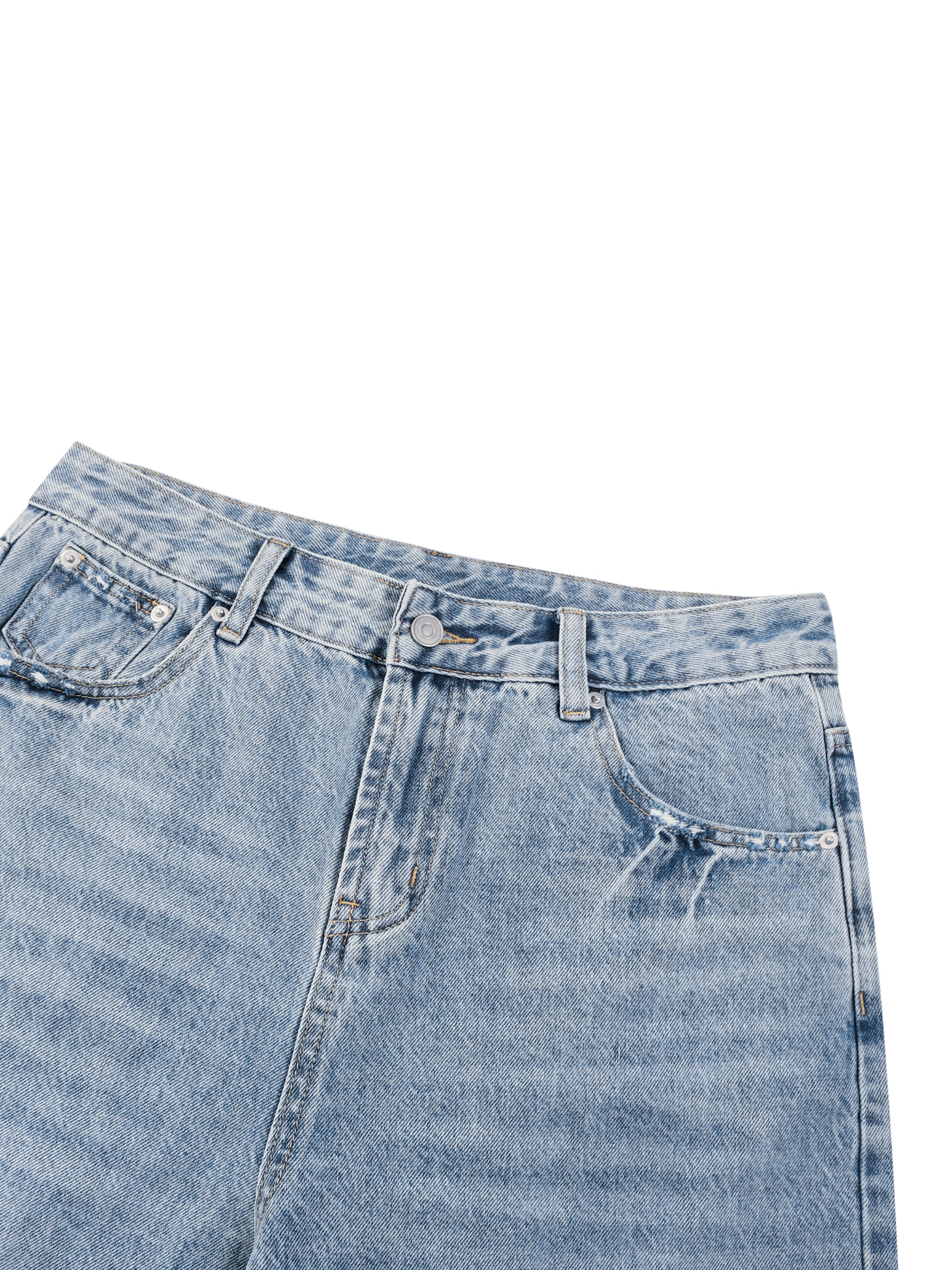 Men’s Vintage Wide Leg Denim Shorts