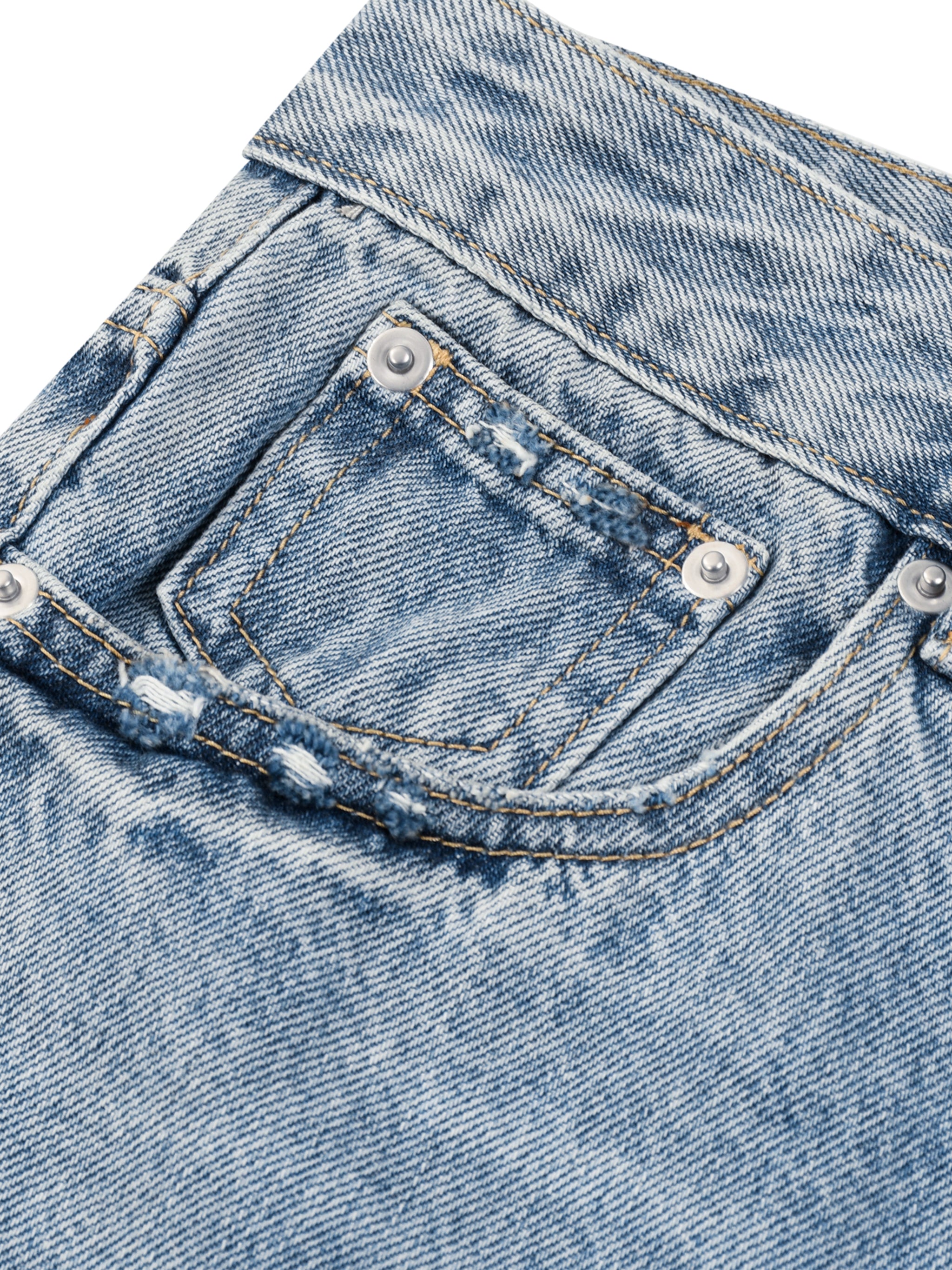 Men’s Vintage Wide Leg Denim Shorts
