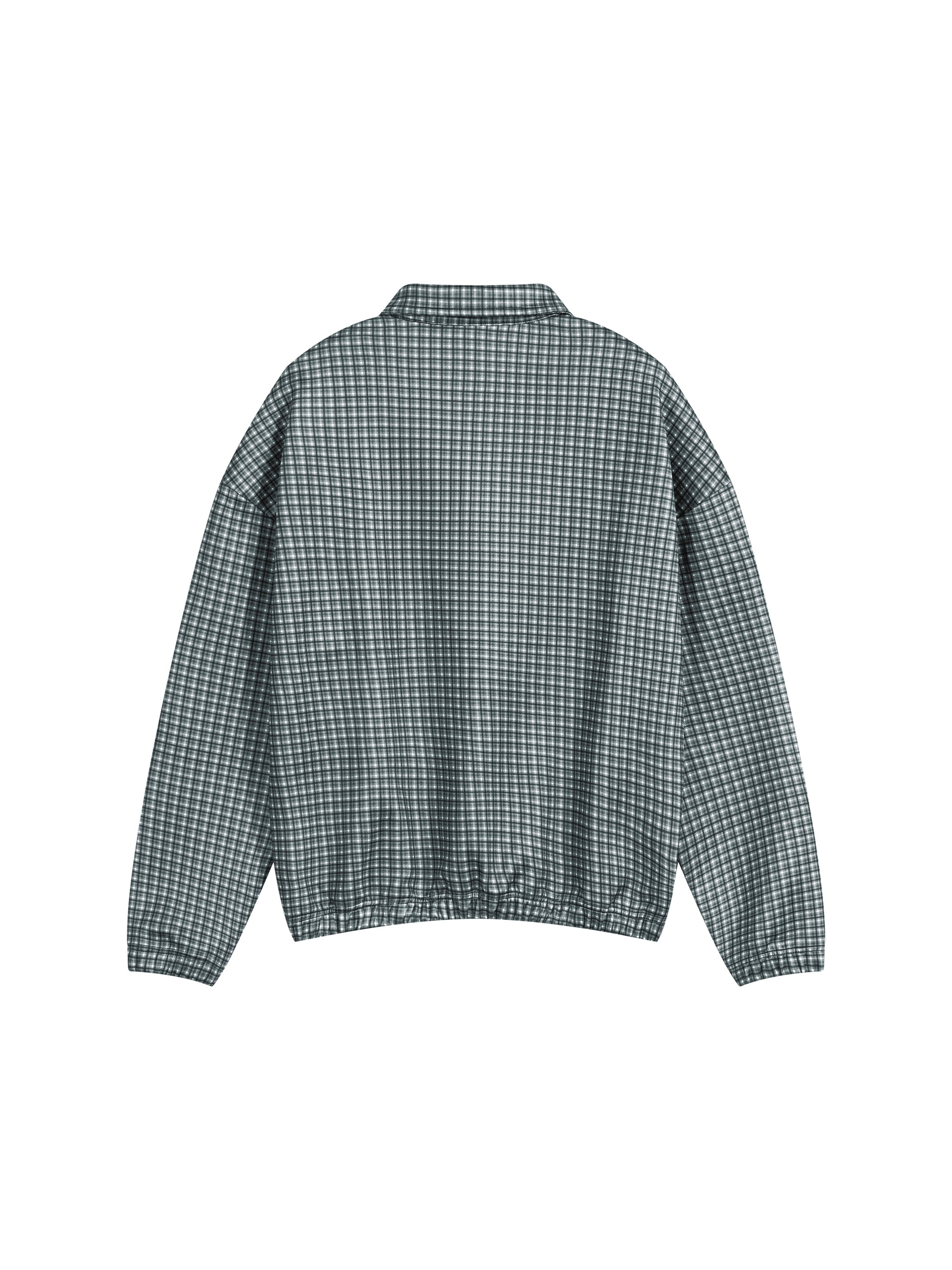 Unisex Plaid Quarter-Zip Sweatshirt