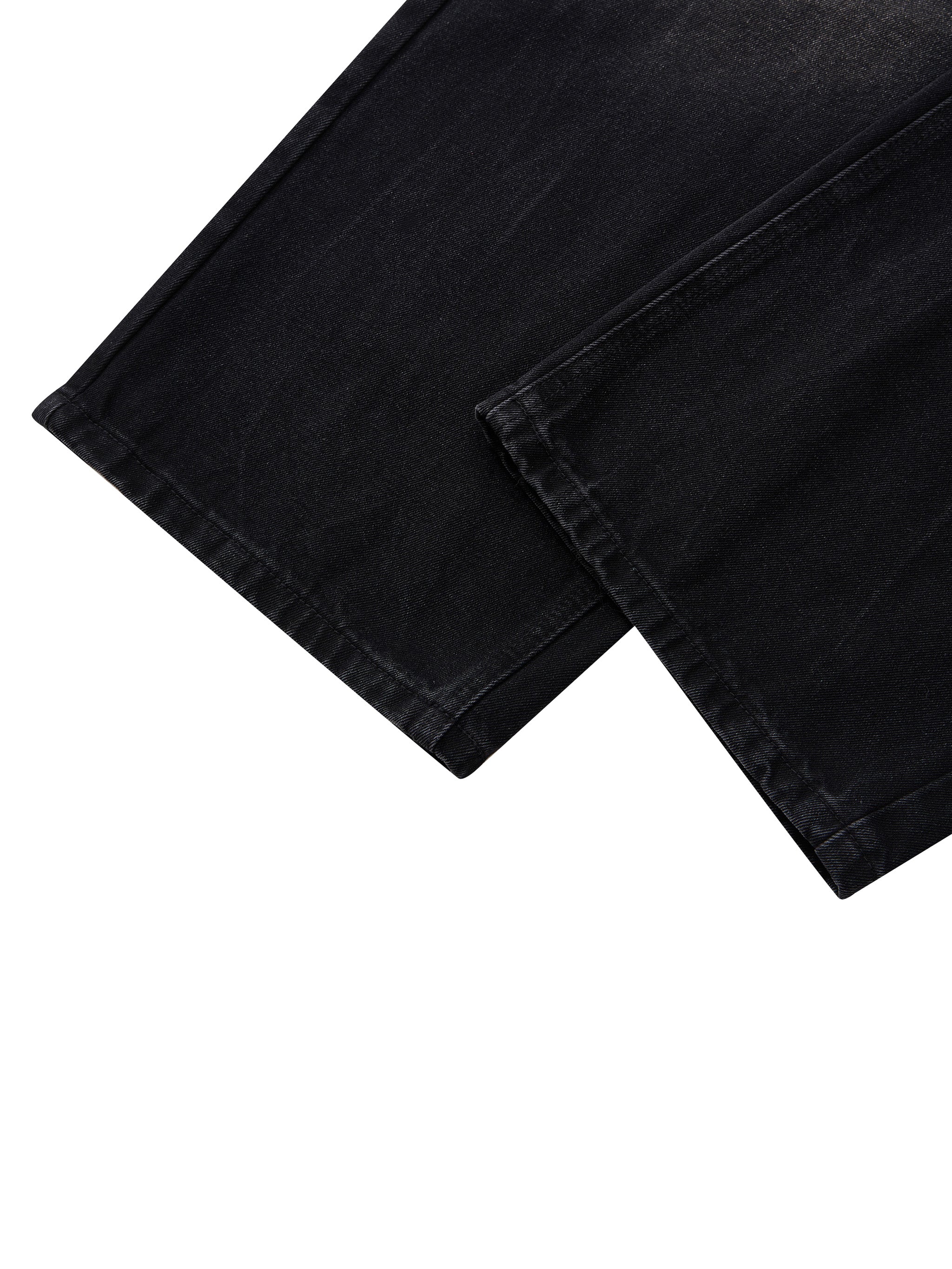 Men's Vintage Wash Wide Leg Jeans