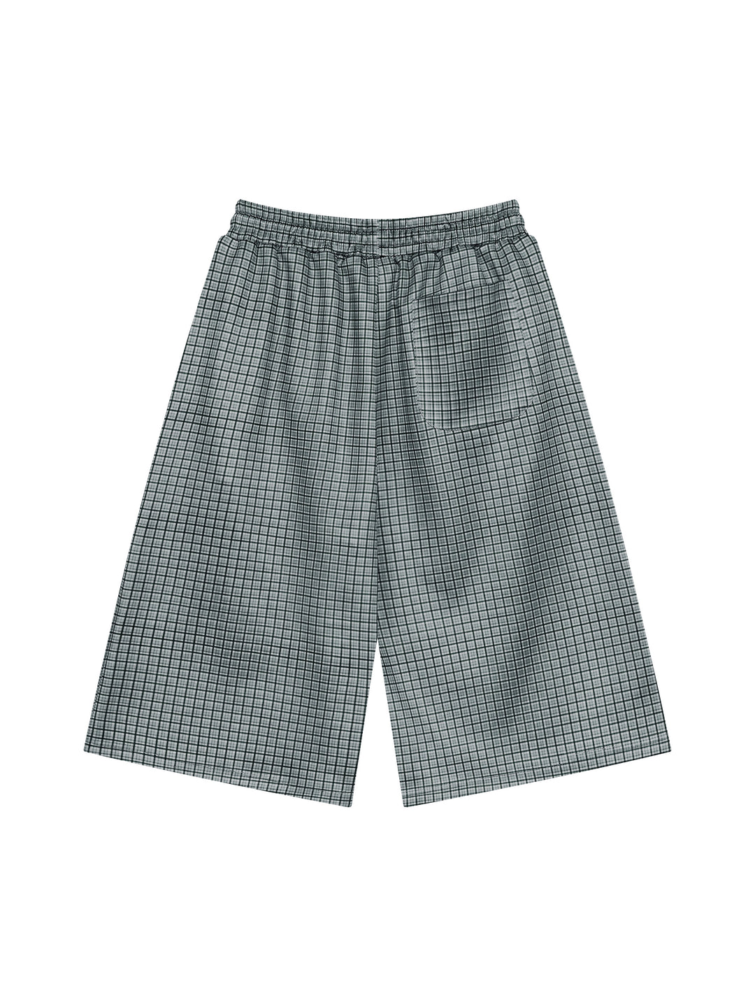 Unisex Plaid Drawstring Shorts