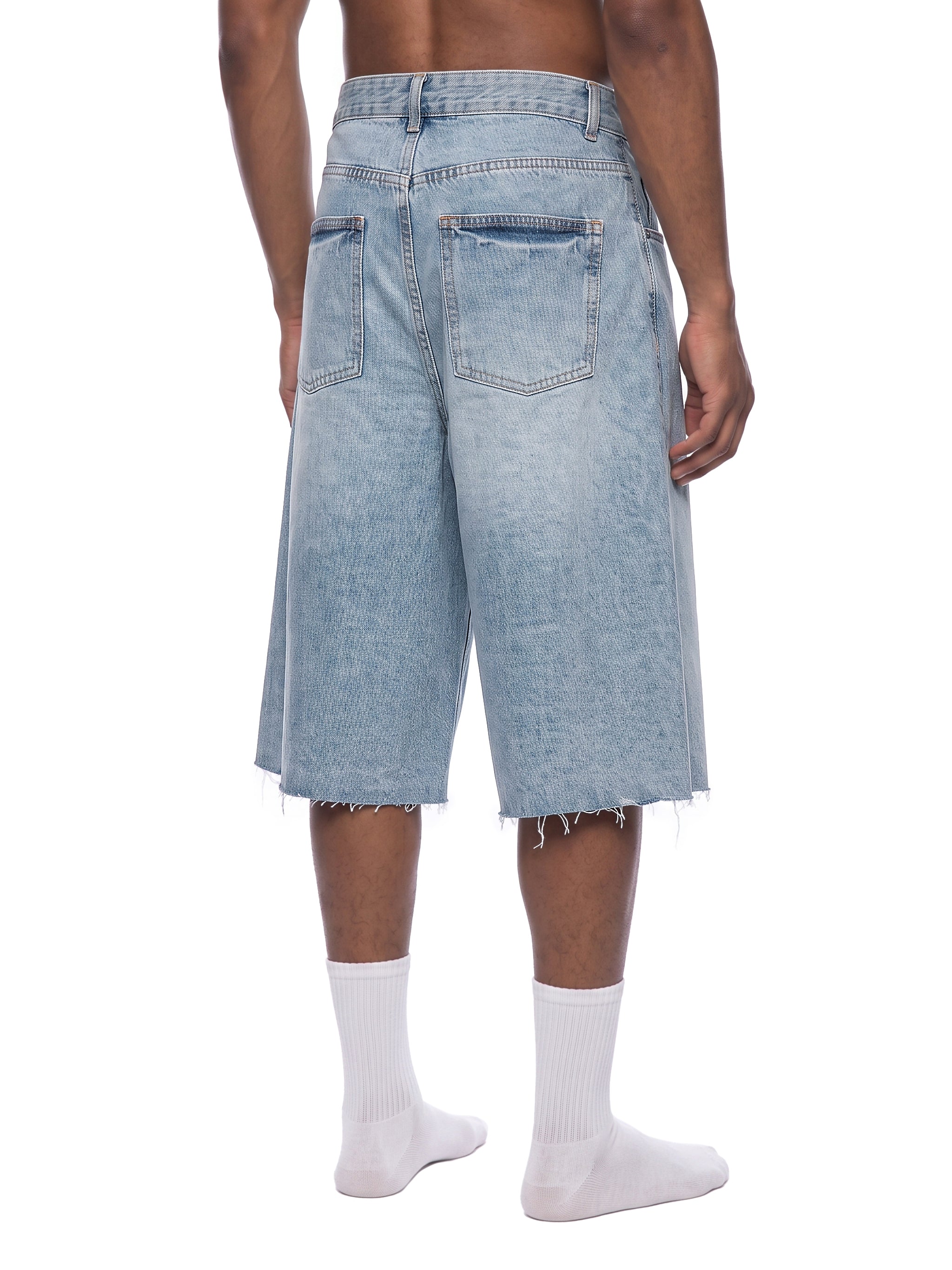 Men’s Vintage Wide Leg Denim Shorts