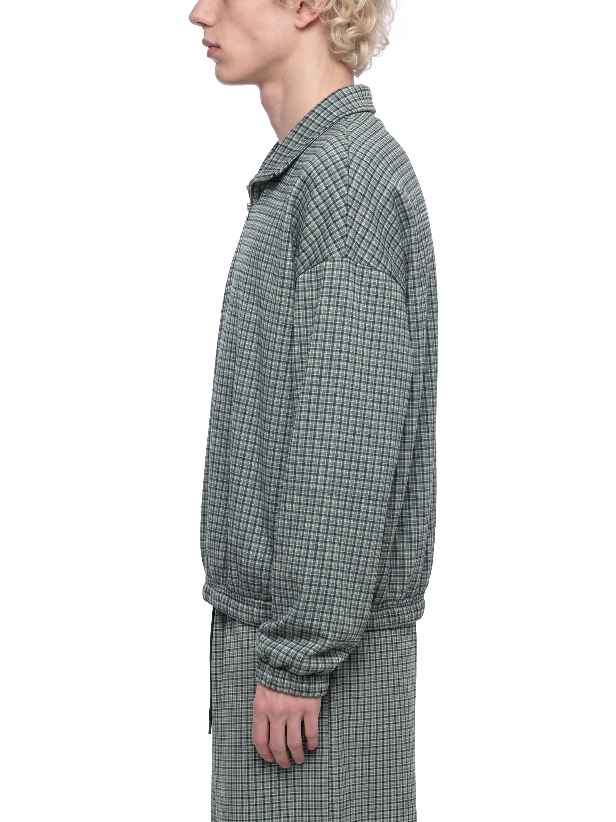 Unisex Plaid Quarter-Zip Sweatshirt