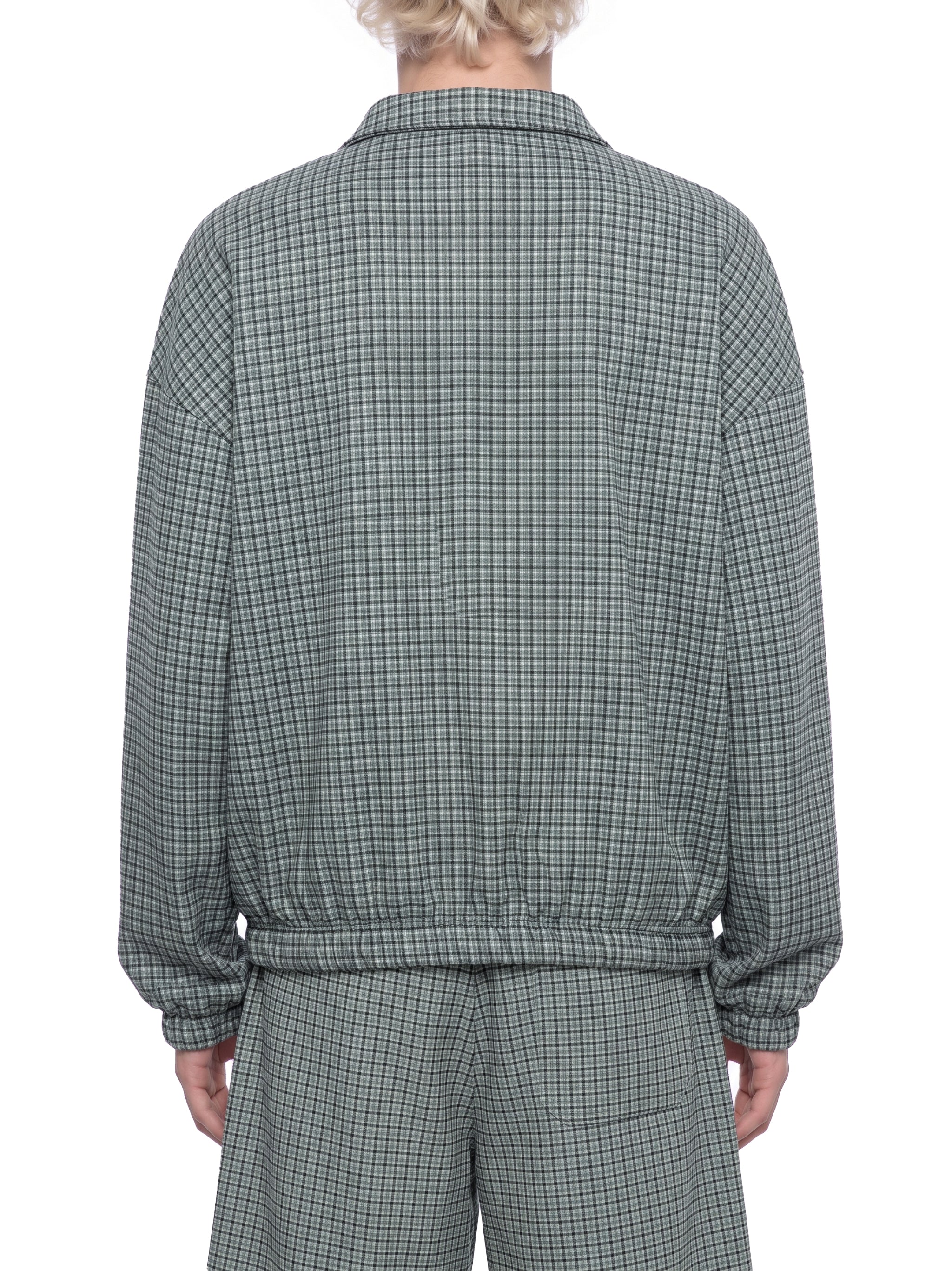 Unisex Plaid Quarter-Zip Sweatshirt