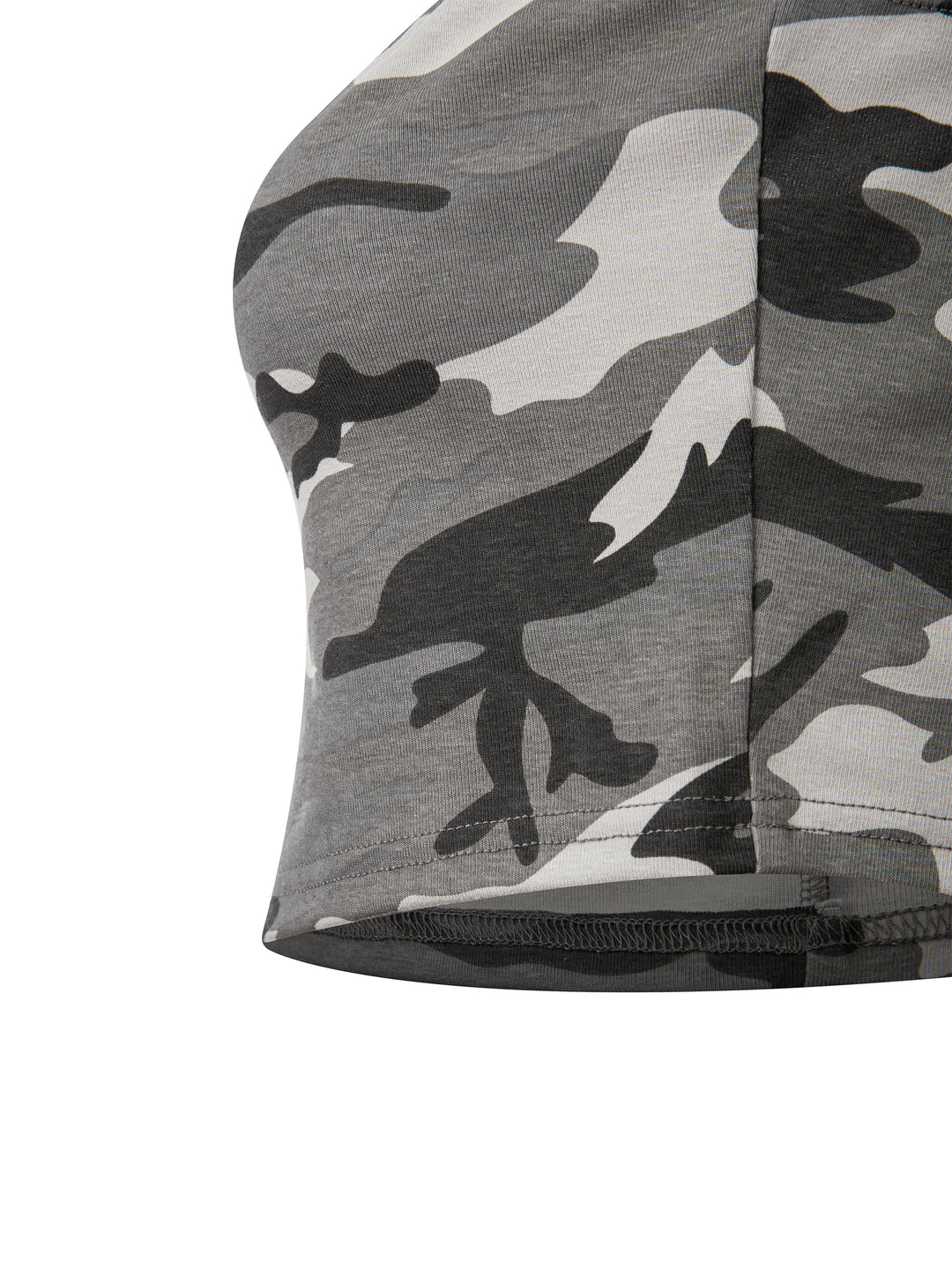 Women’s brand  Camo Cropped Tube Top