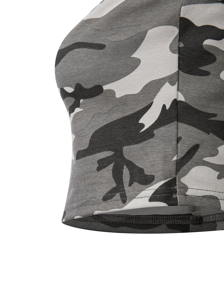 Women’s brand  Camo Cropped Tube Top