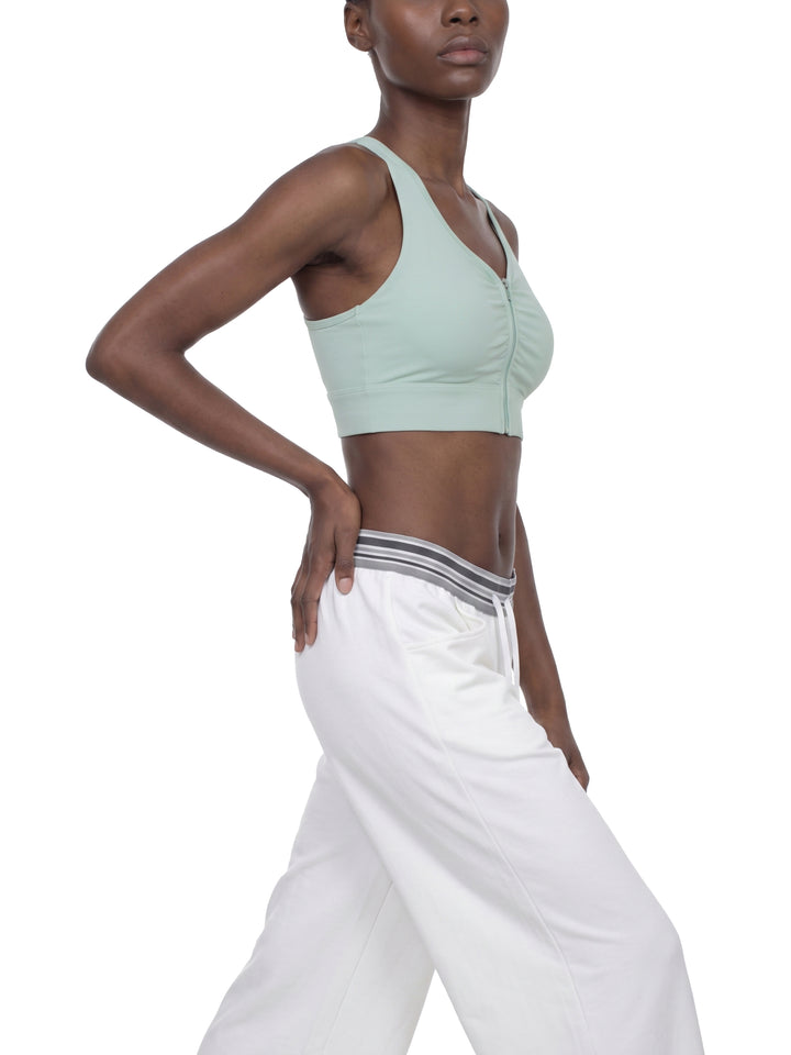 Women’s  gym wear Cropped Zip Yoga Sports Bra
