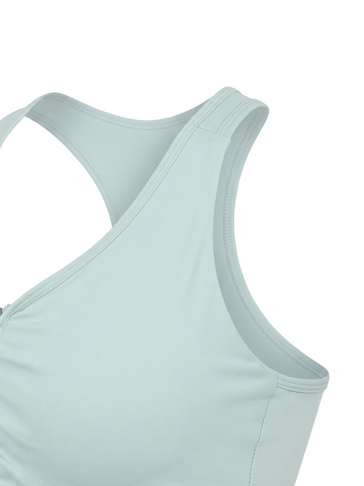 Women’s  gym wear Cropped Zip Yoga Sports Bra