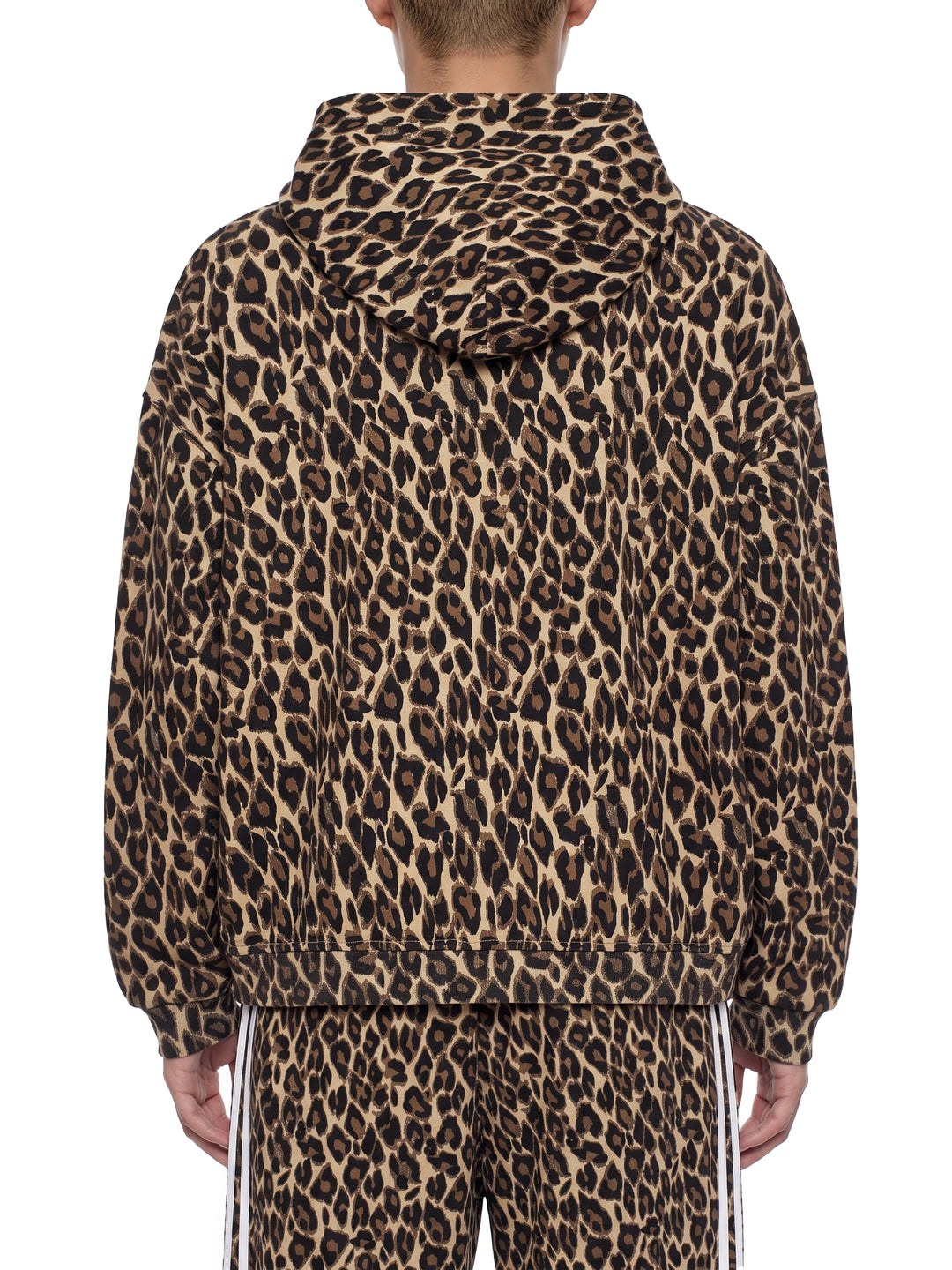 men brand Leopard Full Zip Hoodie
