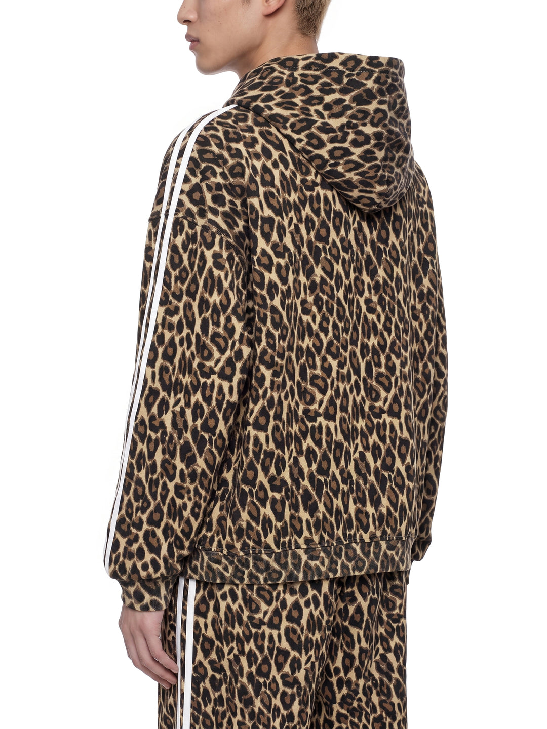 men brand Leopard Full Zip Hoodie