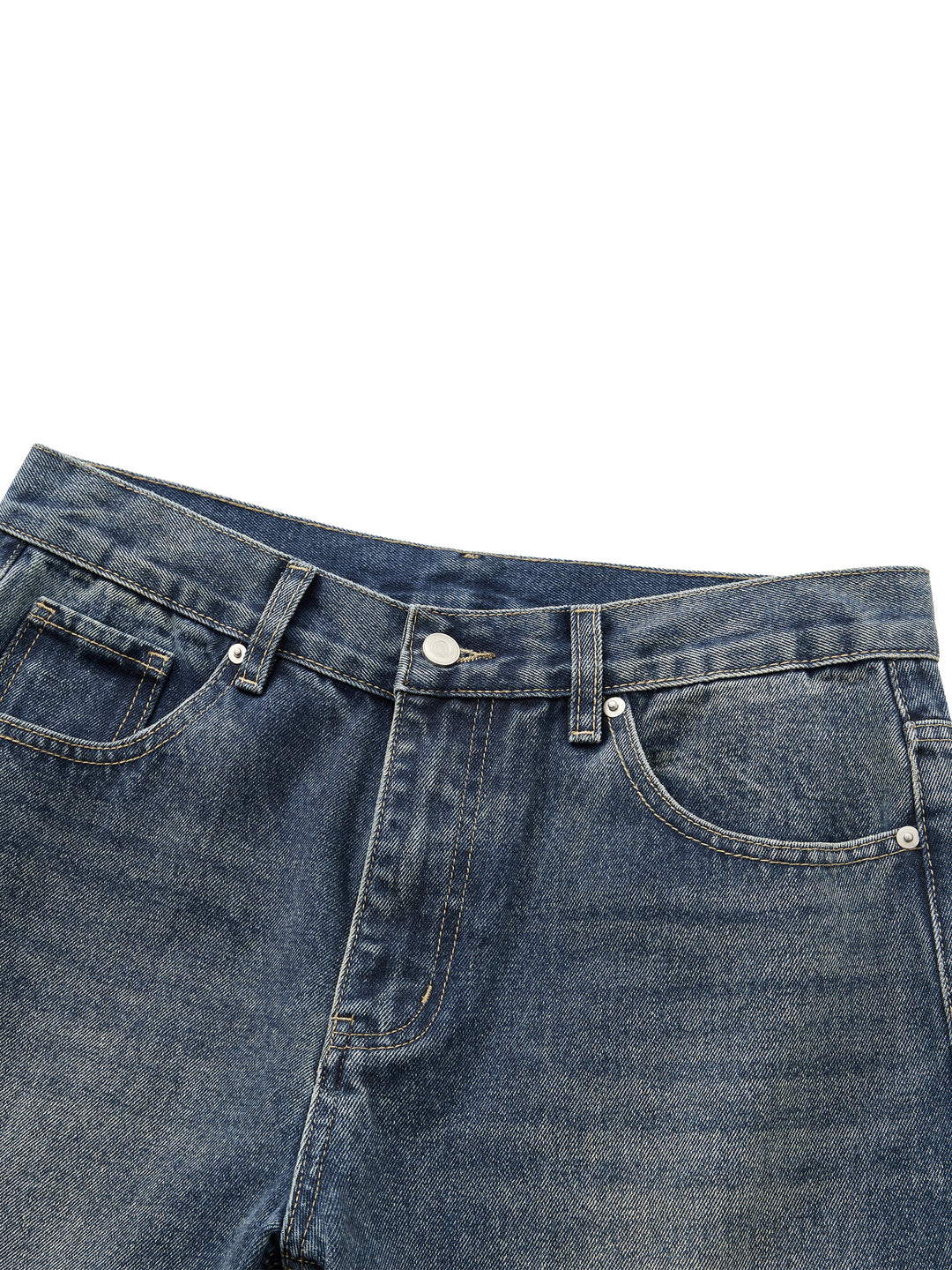 Men’s brand Vintage Wash Straight Leg Denim Jeans