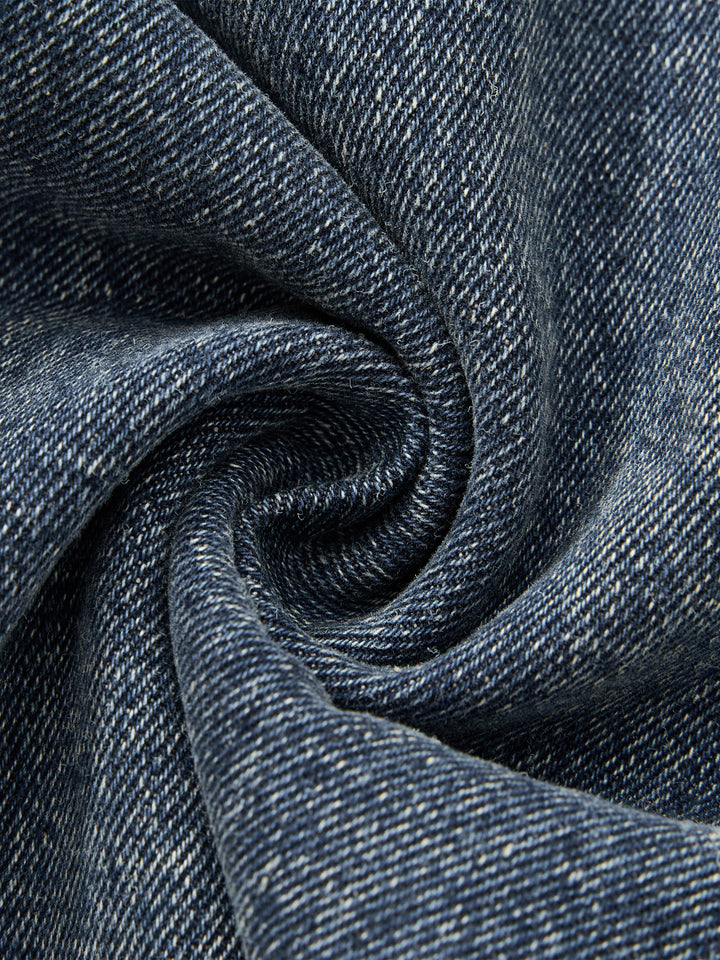 Men’s brand Vintage Wash Straight Leg Denim Jeans