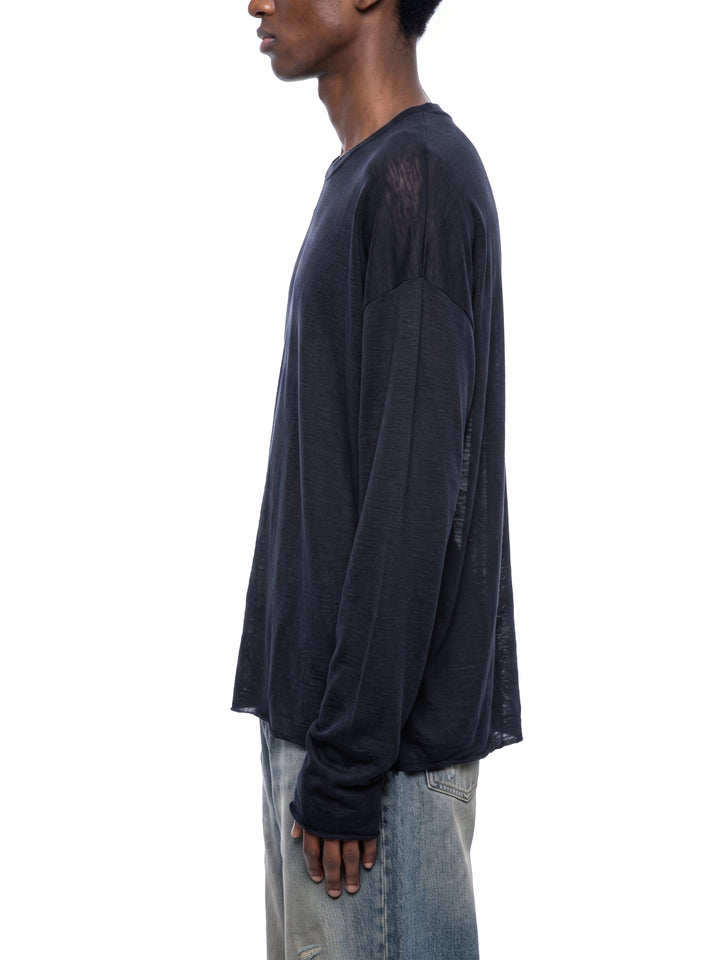 men brand Raw Edge Long Sleeve T-Shirt