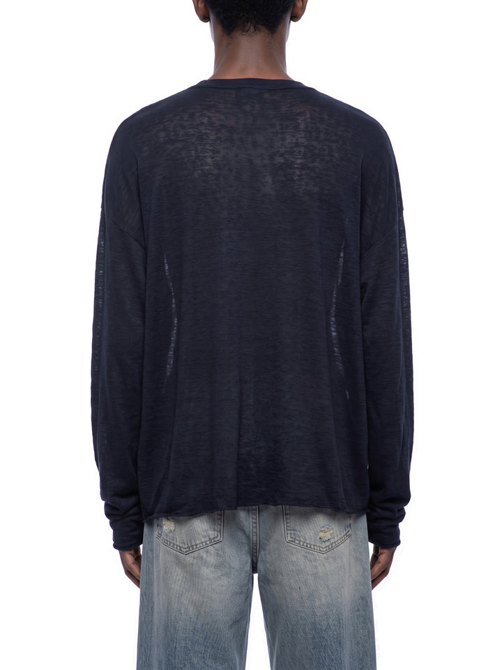 men brand Raw Edge Long Sleeve T-Shirt